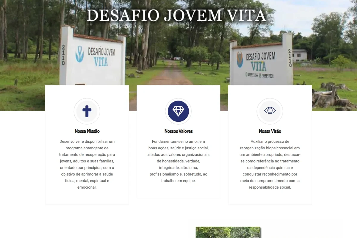 Miniatura do site Centro Vita, projeto desenvolvido pela RSulWeb